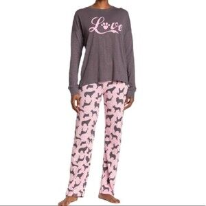 NWT COZY ZOE Love Dogs Long Sleeve Pajamas set/ Size Small
